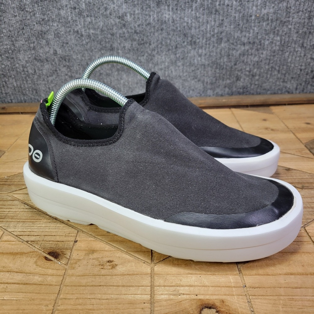 OOFOS Oomg Eezee Low Shoes Womens 11 Black Slip On Stretch Comfort Recovery - Picture 2 of 14